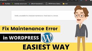 How To Fix Briefly Unavailable for Scheduled Maintenance in WordPress 2022  Hostinger [upl. by Katzen]