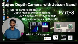 How to build a Stereo Camera Depth Estimation system using OpenCV and Open3D on Jetson Nano  Part3 [upl. by Assirod969]