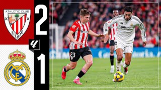 HIGHLIGHTS  Athletic 21 Real Madrid  LaLiga 202425 [upl. by Savell]