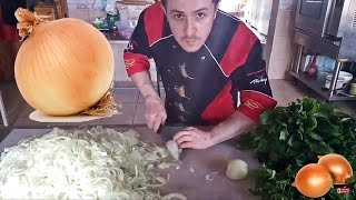 Onion Salad And Onion Chopping Show [upl. by Ahsin]