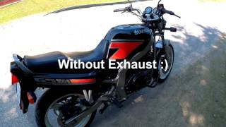 Suzuki Gs 500 E Raptor Exhaust sound Sjcam Sj5000X Elite test [upl. by Cantlon285]