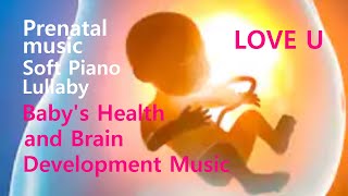 Pregnancy music for mom amp fetus Health Baby brain IQ EQ development in womb Piano Lullaby for baby [upl. by Chrysler]