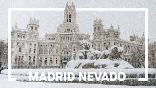 MADRID NEVADO la mayor en la ciudad en medio siglo 4K  enriquealex [upl. by Leribag278]