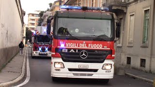 ARRIVO POLIZIA LOCALE IN SIRENA CON PALETTAAS LEGNANO IN SIRENAAPSABP VVF BUSTO Busto Arsizio [upl. by Eelorac]