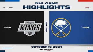 NHL Highlights  Kings vs Sabres  October 10 2024 [upl. by Alym700]