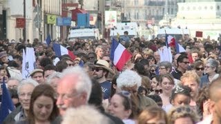 Marchas silenciosas en Francia [upl. by Zigrang469]