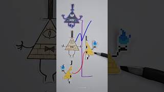 Gravity Falls line matching puzzle shorts viral art craft [upl. by Ledeen]