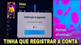 EFOOTBALL 2024  COMO VINCULAR A CONTA NO KONAMI ID 🤯 PEGUEI BEBETO E KEANE🐐 [upl. by Kaufmann611]