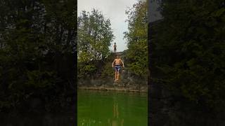 CRAZY Jump in Elora Quarry 🇨🇦 [upl. by Nnod89]