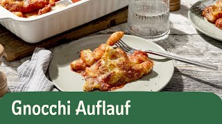 Schneller GnocchiAuflauf – vegetarisch kochen leicht gemacht 🌱  REWE Deine Küche [upl. by Revlis338]