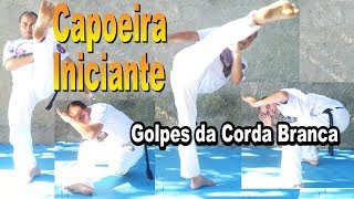 20 Movimentos de Capoeira para Iniciante Ataques  Esquiva  bases  Corda branca [upl. by Assennav]