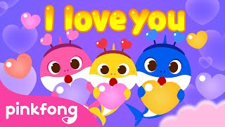 Valentines Day Sharks❤️  Baby Shark Valentine  Best Kids Songs  Pinkfong Songs for Children [upl. by Nyrb]