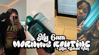 MY 6AM MORNING ROUTINE  MINI SCHOOL VLOGll grwm hygiene school vlog [upl. by Hannasus]