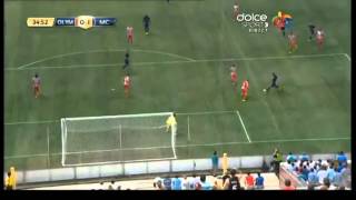 Olympiacos FC vs Mancester City 22 02082014 Stefan Jovetic Goal [upl. by Ennayoj750]