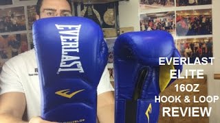 Everlast Elite Boxing Training Gloves 16oz Hook amp Loop review by ratethisgear [upl. by Adierf]