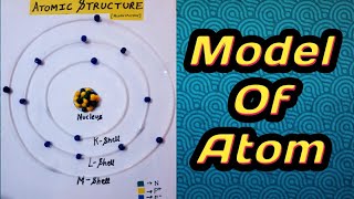 How to Make Bohr Model of AtomStucture of AtomModel of Atom for School ProjectKansal Creation [upl. by Pears]