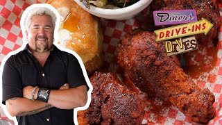 Guy Fieri Eats Some HOT Chicken 🔥  Diners DriveIns and Dives  Food Network [upl. by Trauner]