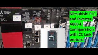 MELSOFT GX Works3  A800 Inverter with CC Link Protocolmitsubishi plcdriveprogrammingPart04 [upl. by Ellerahc]