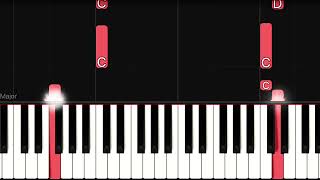 How to play Liana Flores  Rises The Moon  Easy Piano Tutorial [upl. by Ryle]