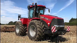 Case IH Steiger 420 cultivating [upl. by Lezlie]