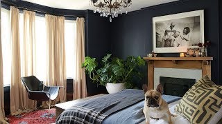 Room Tour  This Moody Master Bedroom Is A Boho Oasis [upl. by Houston582]