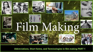 Film making PART1 shortformvideo abbreviation terminology filmmaking AST trending knowledge [upl. by Genesia]