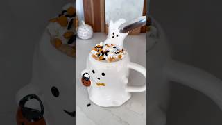 Spooky hot cocoa☕️ spooky chocolate hotchocolaterecipe diy home cozy fall halloween short [upl. by Noira573]