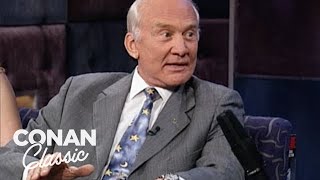 Buzz Aldrin Was The First Man To Relieve Himself On The Moon  Late Night with Conan O’Brien [upl. by Parshall274]