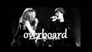 Overboard Justin Bieber feat Miley Cyrus with lyrics  Never Say Never  The Remixes [upl. by Htbazile756]