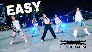 【KPOP IN PUBLIC  ONE TAKE】LE SSERAFIM르세라핌 “EASY” Dance cover by ODDREAM from Singapore [upl. by Aneala]