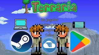 Como jugar con amigos en Terraria Steam No Steam Play Store No Play Store  GRATIS [upl. by Shandra]