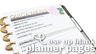 Ideas for How to Use Your Planner Notes Pages Part 1  Functional Planning  Happy Planner [upl. by Stephana]