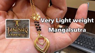 Tanishq Latest Very Light weight gold Mangalsutra Designs With PriceShort Necklace Designsdeeya [upl. by Ttirb61]