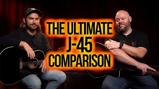 Ultimate J45 Comparison  Gibson Standard vs Gibson Original 50s vs Epiphone Inspired By Gibson [upl. by Forlini595]