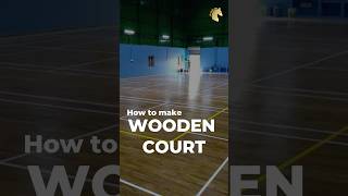 Installation of Wooden Badminton Court Flooring  How to make wooden court  Amico Sports [upl. by Betty]