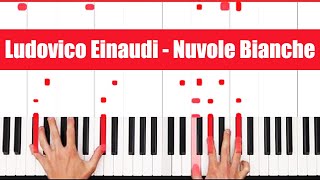 Nuvole Bianche Ludovico Einaudi Piano Cover Solo [upl. by Sihtnyc]