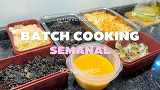 BATCH COOKING SEMANAL  Ideas de tuppers para la semana  Eltupperdejudith [upl. by Nadnarb]