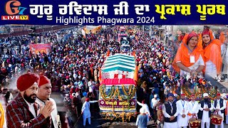 Shri Guru Ravidass Nagar Kirtan Chak Hakim Highlights Phagwara 2024  G7 Live Tv 9914147943 [upl. by Zurkow]