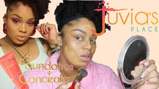 Juvias Place I Am Magic Foundation  Concealer ReviewFirst Impression  Shade References [upl. by Aihsoek]