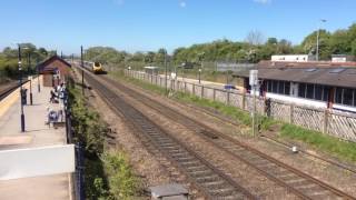 CrossCountry train passing Thirsk 125 mph [upl. by Reichel729]