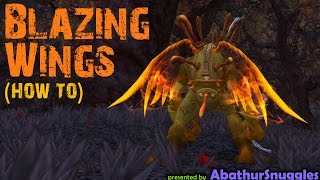 Blazing Wings  Brood of Alysrazor Flight Path Guide Darkmoon Faire achievement [upl. by Anawyt]