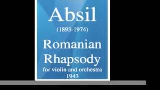 Jean Absil 18931974  Romanian Rhapsody for violin and orchestra 1943 [upl. by Annahsal]