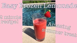 Easy Frozen Strawberry Lemonade [upl. by Iharas832]