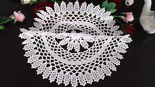 Crochet Tablecloth 🧶 Crochet Doily For Crochet Table mat table coverRound Table cloth [upl. by Dawkins]