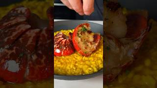 Lobster Risotto 🦞 food cooking recipe [upl. by Htebharas271]