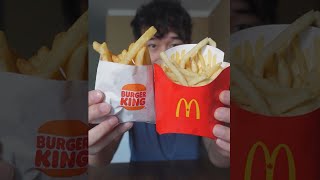 McDonalds Fries vs Burger King Fries and poutine [upl. by Fan791]