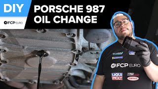 Porsche 987 Cayman Oil Change DIY 20062008 Porsche 9871 Cayman [upl. by Einnalem138]