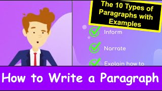 How to Write a Paragraph The 10 Types of Paragraphs ⭐⭐⭐⭐⭐ [upl. by Joktan]