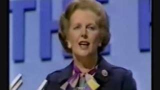 Margaret Thatcher Speech to Tory Conference 1982 Part 1 [upl. by Hebe]