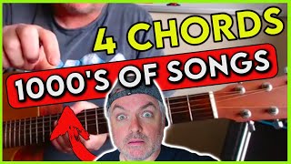 4 Easy Chords Axis of Awesome Guitar Tutorial [upl. by Ave]